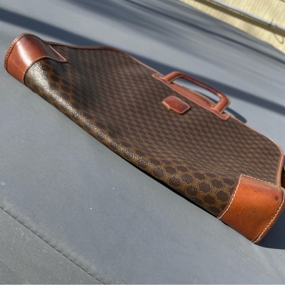 VINTAGE CELINE Macadam Coated Canvas Soft Side Brief Case (M08) - Picture 7 of 11